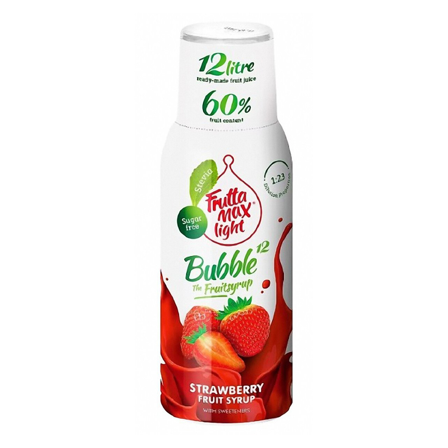 Syrop-FRUTTAMAX-Light-Bubble12-Truskawka-500-ml-front